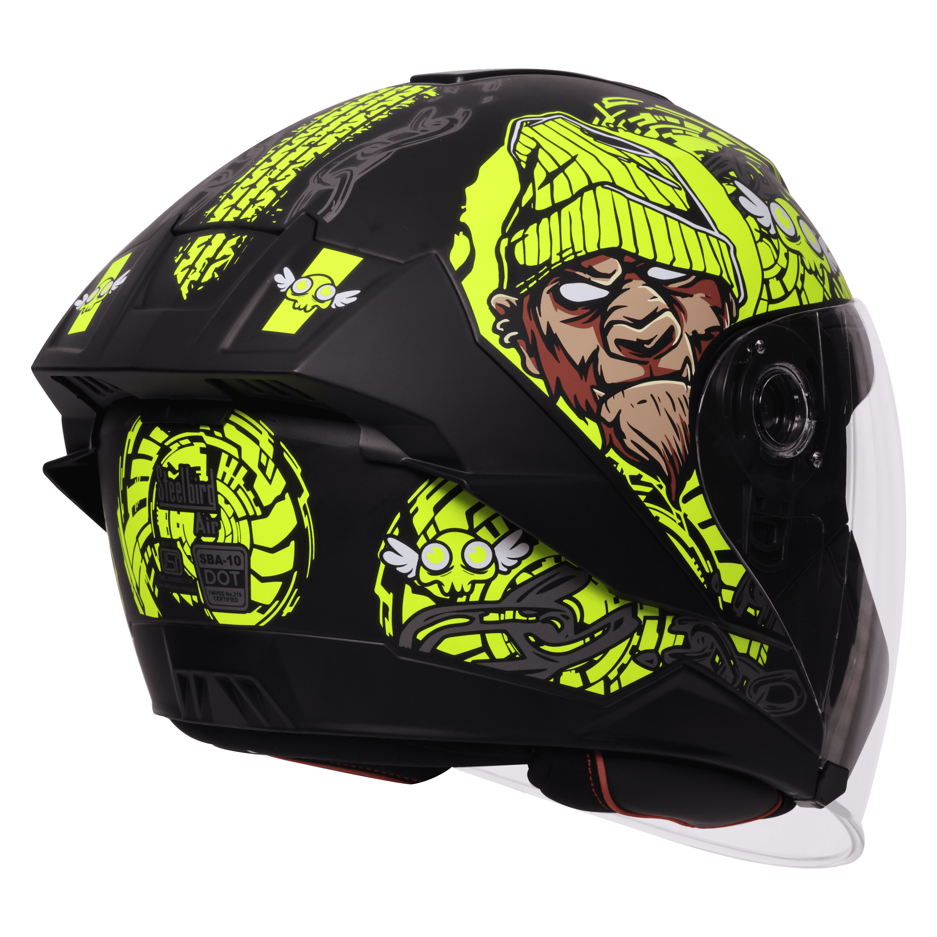 SBA-10 ISS MAD APE GLOSSY BLACK WITH NEON